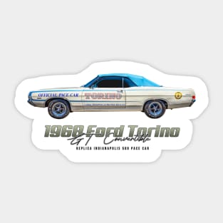 1968 Ford Torino GT Convertible Replica Indianapolis 500 Pace Car Sticker